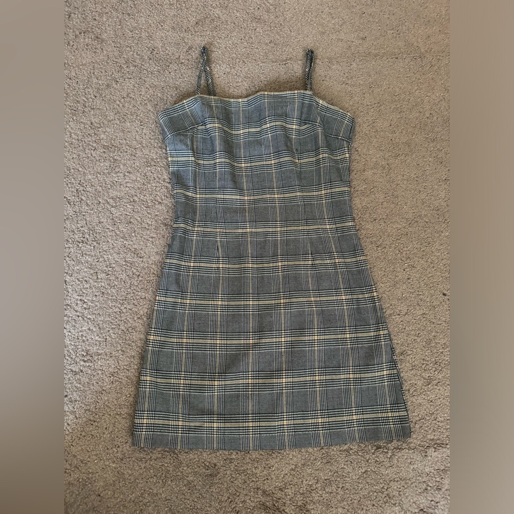 Forever 21 plaid mini‎ tank dress size XS